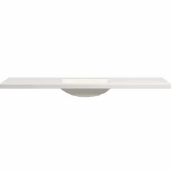 Native Trails 60" Palomar ADA NativeStone Vanity Top and Sink in Pearl, Single Faucet Cutout, NSVNT60-P1
