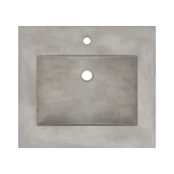 Native Trails 24" Palomar ADA NativeStone Vanity Top and Sink in Ash, Single Faucet Hole, NSVNT24-A1