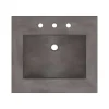 Native Trails 24" Palomar ADA NativeStone Vanity Top and Sink in Slate, 8" Widespread Faucet Holes, NSVNT24-S