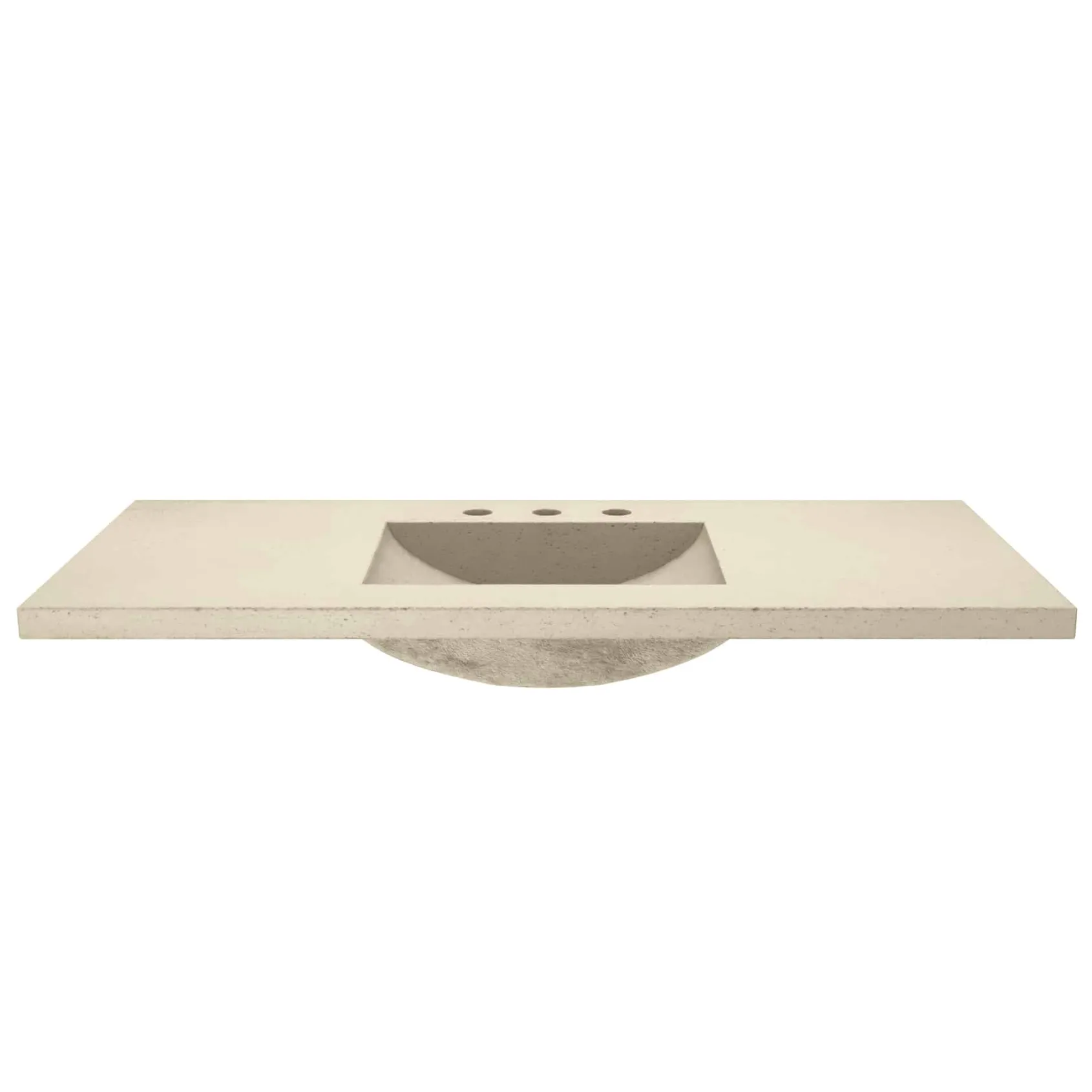 Native Trails 48" Palomar ADA NativeStone Vanity Top and Sink in Sand, 8" Widespread Cutout, NSVNT48-D