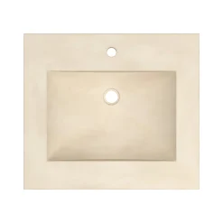 Native Trails 24" Palomar ADA NativeStone Vanity Top and Sink in Sand, Single Faucet Hole, NSVNT24-D1
