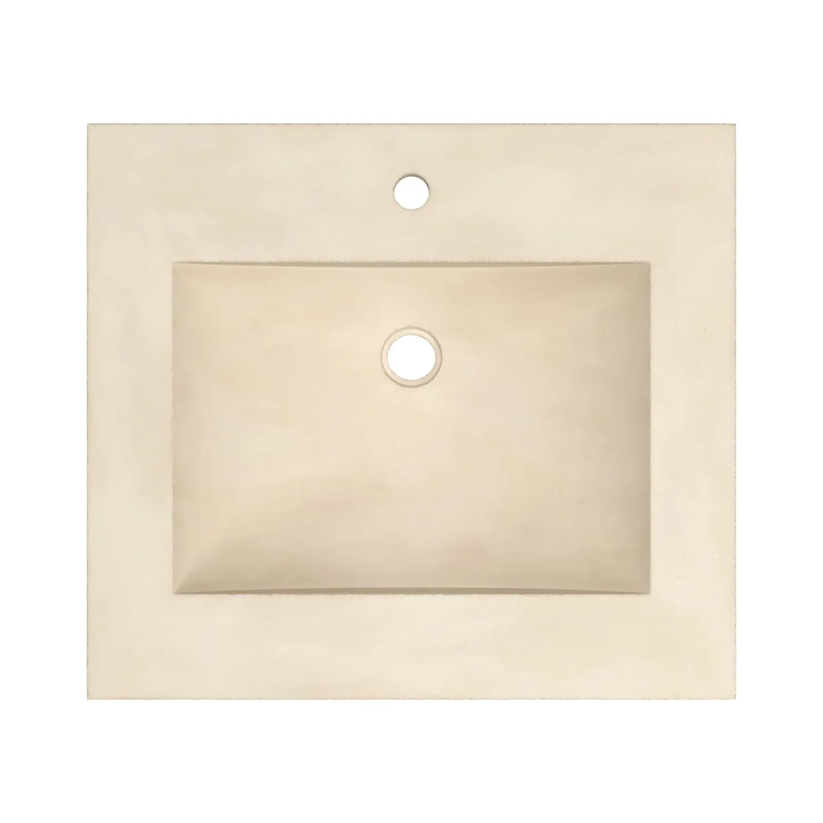 Native Trails 24" Palomar ADA NativeStone Vanity Top and Sink in Sand, Single Faucet Hole, NSVNT24-D1