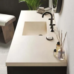 Native Trails 60" Palomar ADA NativeStone Vanity Top and Sink in Sand, 8" Widespread Cutout, NSVNT60-D