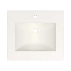 Native Trails 24" Palomar ADA NativeStone Vanity Top and Sink in Pearl, Single Faucet Hole, NSVNT24-P1