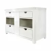 Native Trails 48" Rustic Freestanding Vanity Base in Blanc, Reclaimed Oak Wood, Vintner's Collection, VNW480