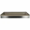 Native Trails 48" Zaca Rectangle Vanity Base with NativeStone Trough Sink in Earth, VNS48S-NSL4819-E