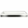 Native Trails 48" Zaca Rectangle Vanity Base with NativeStone Trough Sink in Pearl, VNS48S-NSL4819-P