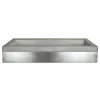 Native Trails 36" Zaca Vanity Base with NativeStone Trough Sink in Ash, VNS36S-NSL3619-A