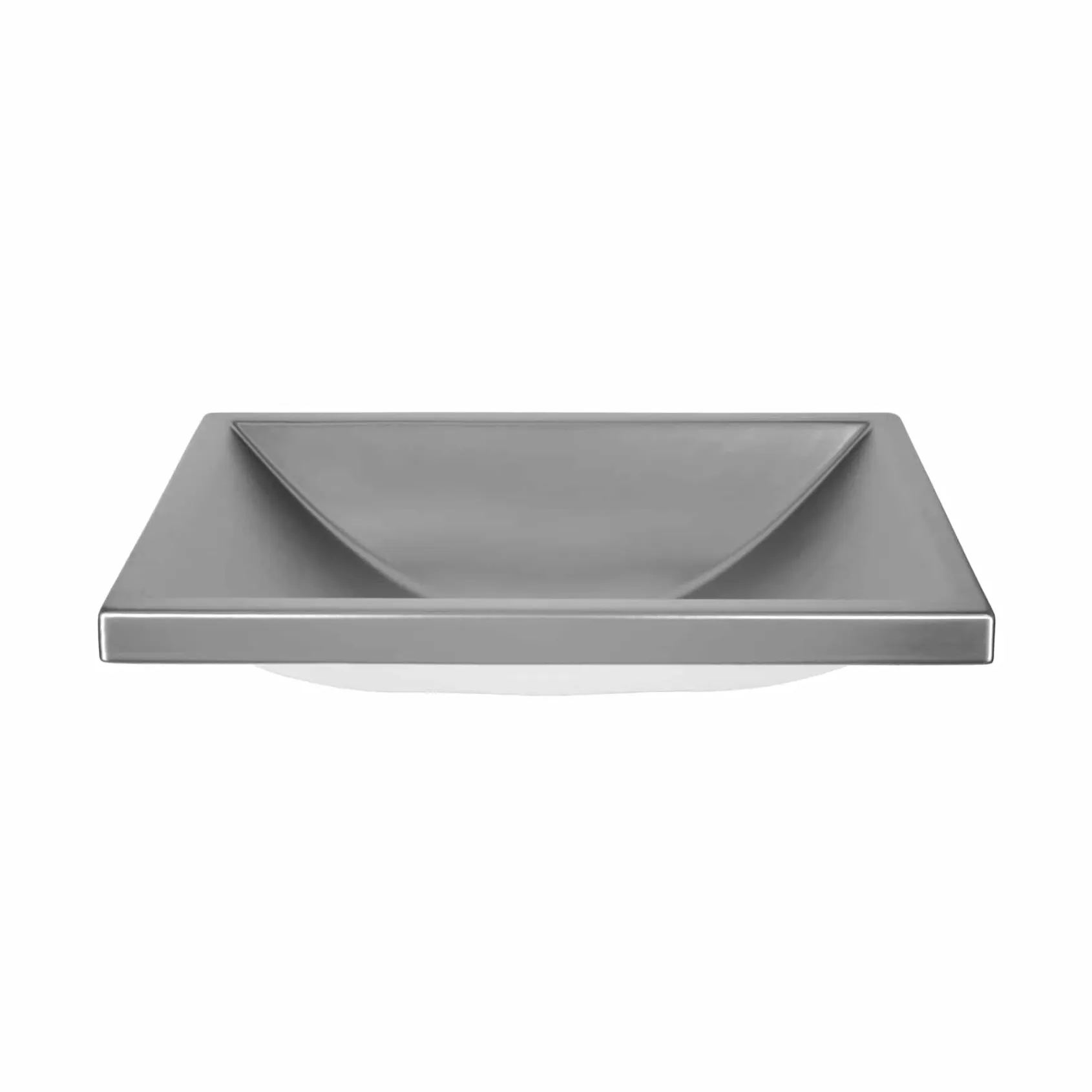 Native Trails Amara 20" x 14" Rectangle Fireclay Bathroom Sink, Platinum, PML2014-P