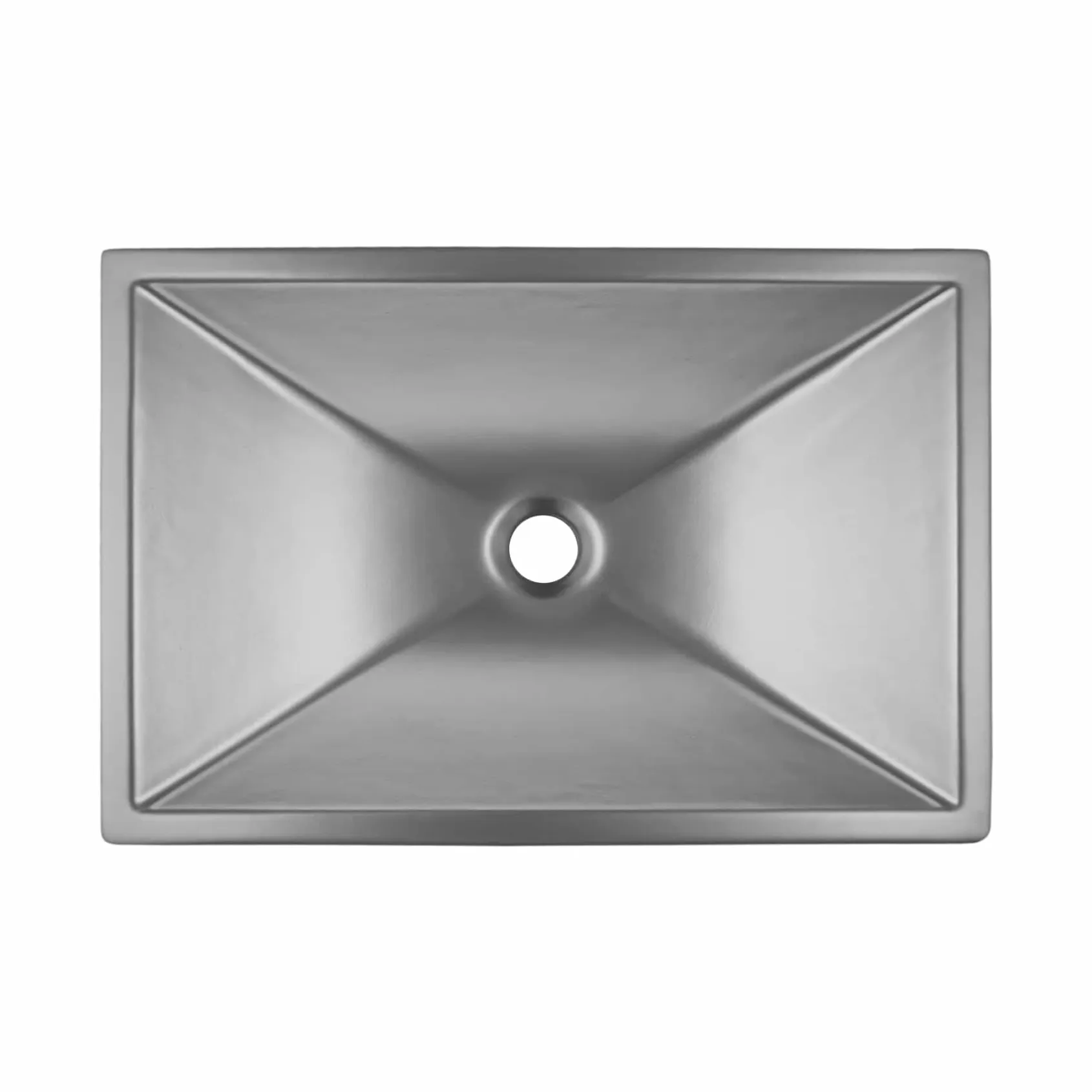 Native Trails Amara 20" x 14" Rectangle Fireclay Bathroom Sink, Platinum, PML2014-P