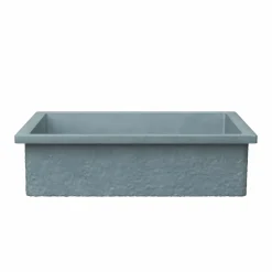 Native Trails Anacapa 21" x 15.5" Rectangle Undermount NativeStone Concrete ADA Bathroom Sink, Ocean, NSL2116-O
