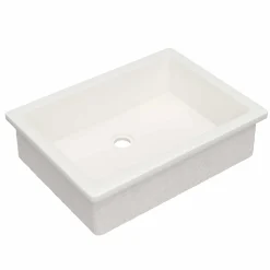 Native Trails Anacapa 21" x 15.5" Rectangle Undermount NativeStone Concrete ADA Bathroom Sink, Pearl, NSL2116-P