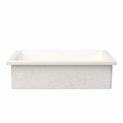 Native Trails Anacapa 21" x 15.5" Rectangle Undermount NativeStone Concrete ADA Bathroom Sink, Pearl, NSL2116-P