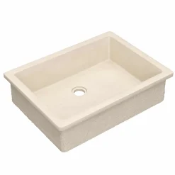 Native Trails Anacapa 21" x 15.5" Rectangle Undermount NativeStone Concrete ADA Bathroom Sink, Sand, NSL2116-D