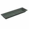 Native Trails Arcata 49" x 15" Rectangle Undermount NativeStone Concrete Bathroom Sink, Forest, NSL4915-F