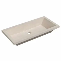 Native Trails Arcata 31" x 15" Rectangle Undermount NativeStone Concrete Bathroom Sink, Sand, NSL3115-D