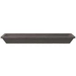 Native Trails Arcata 49" x 15" Rectangle Undermount NativeStone Concrete Bathroom Sink, Slate, NSL4915-S