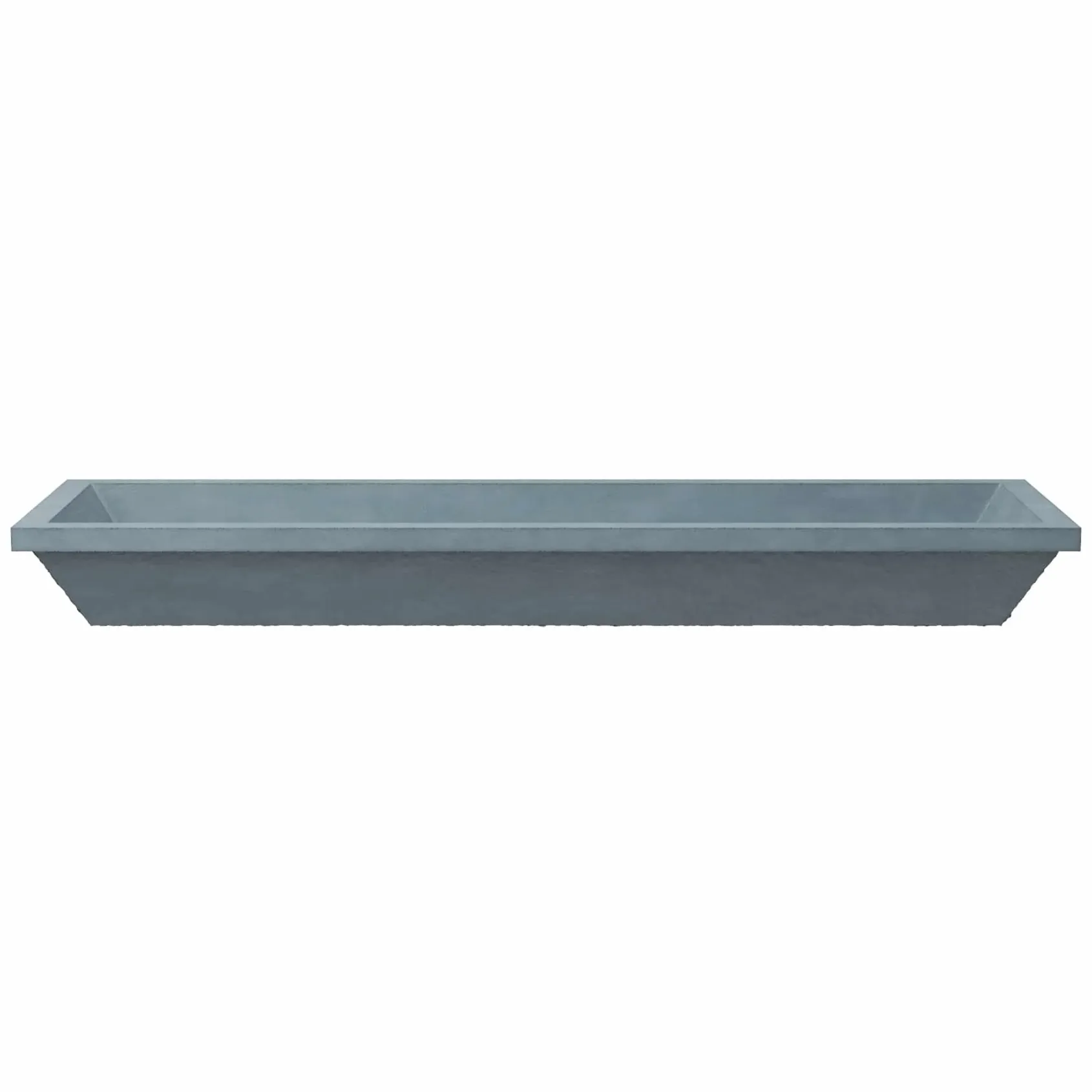 Native Trails Arcata 49" x 15" Rectangle Undermount NativeStone Concrete Bathroom Sink, Ocean, NSL4915-O