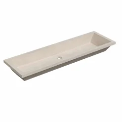 Native Trails Arcata 49" x 15" Rectangle Undermount NativeStone Concrete Bathroom Sink, Sand, NSL4915-D