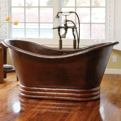 Native Trails Aurora 60" Freestanding Copper Bathtub in Antique Copper, CPS912