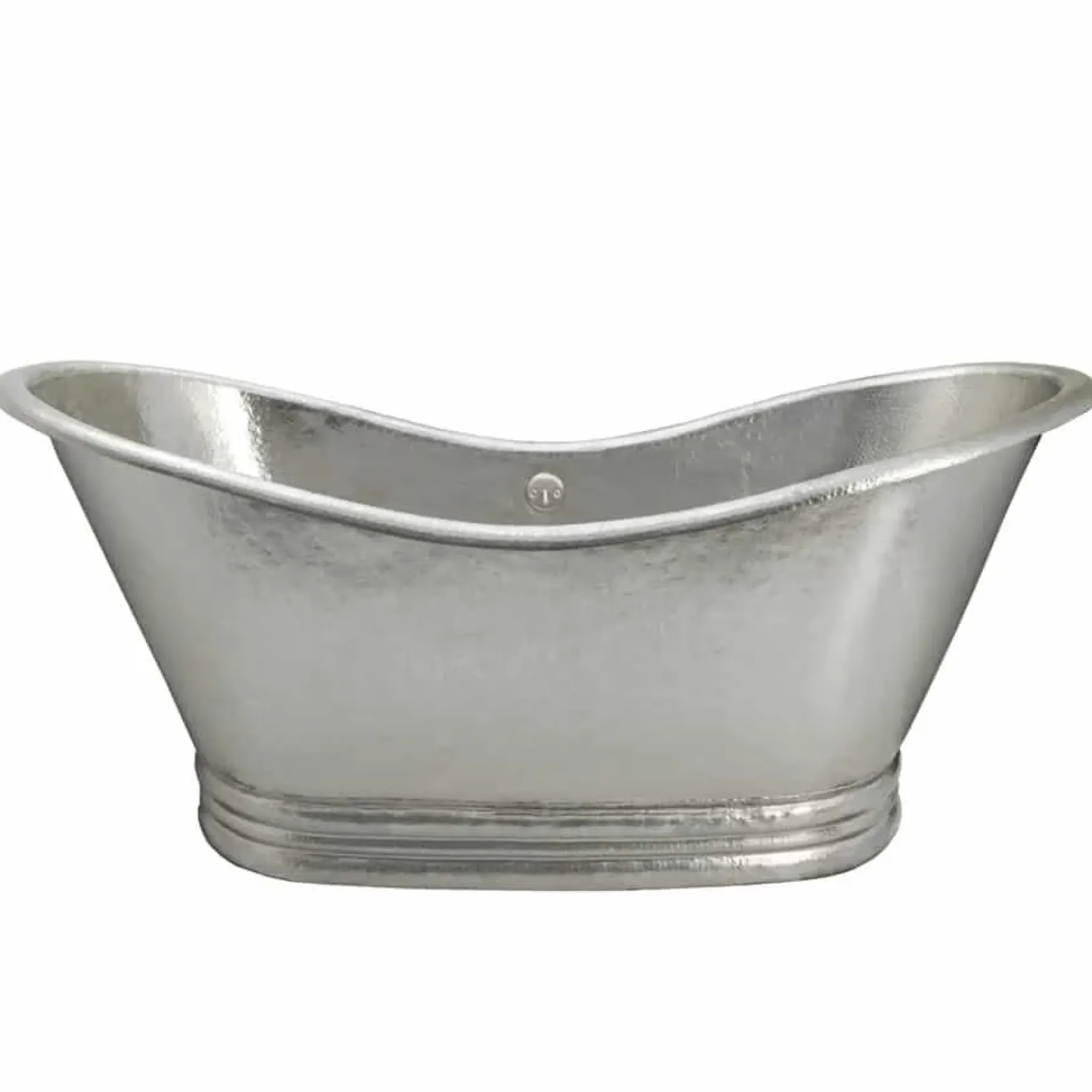 Native Trails Aurora 72" Freestanding Copper Bathtub in Brushed Nickel, CPS905