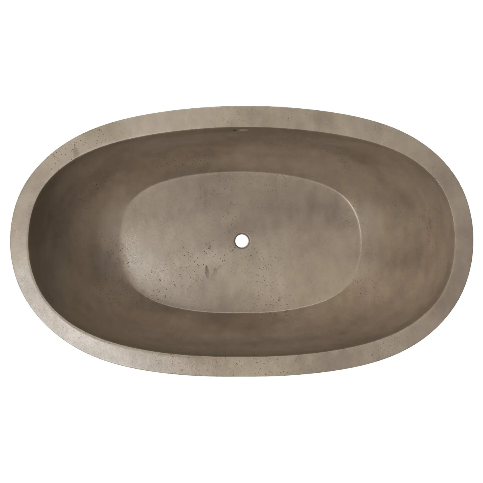 Native Trails Avalon 62" Freestanding NativeStone Concrete Bathtub in Earth, NST6236-E