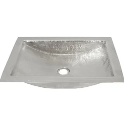 Native Trails Avila 21" Rectangle Nickel Bathroom Sink, Brushed Nickel, CPS545