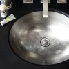Native Trails Classic 19" Oval Nickel Bathroom Sink, Brushed Nickel, CPS568