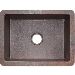 Native Trails Cocina 24" Copper Kitchen Sink, Antique Copper, CPK279