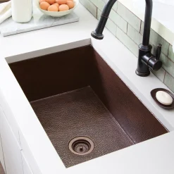 Native Trails Cocina 33" Copper Kitchen Sink, Antique Copper, CPK272