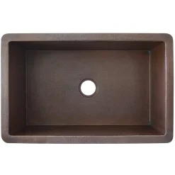 Native Trails Cocina 33" Copper Kitchen Sink, Antique Copper, CPK272