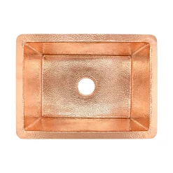 Native Trails Cocina 22" Undermount Copper Kitchen Sink, Polished Copper, CPK478