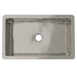 Native Trails Cocina 30" Undermount Copper Kitchen Sink, Polished Nickel, CPK893-F