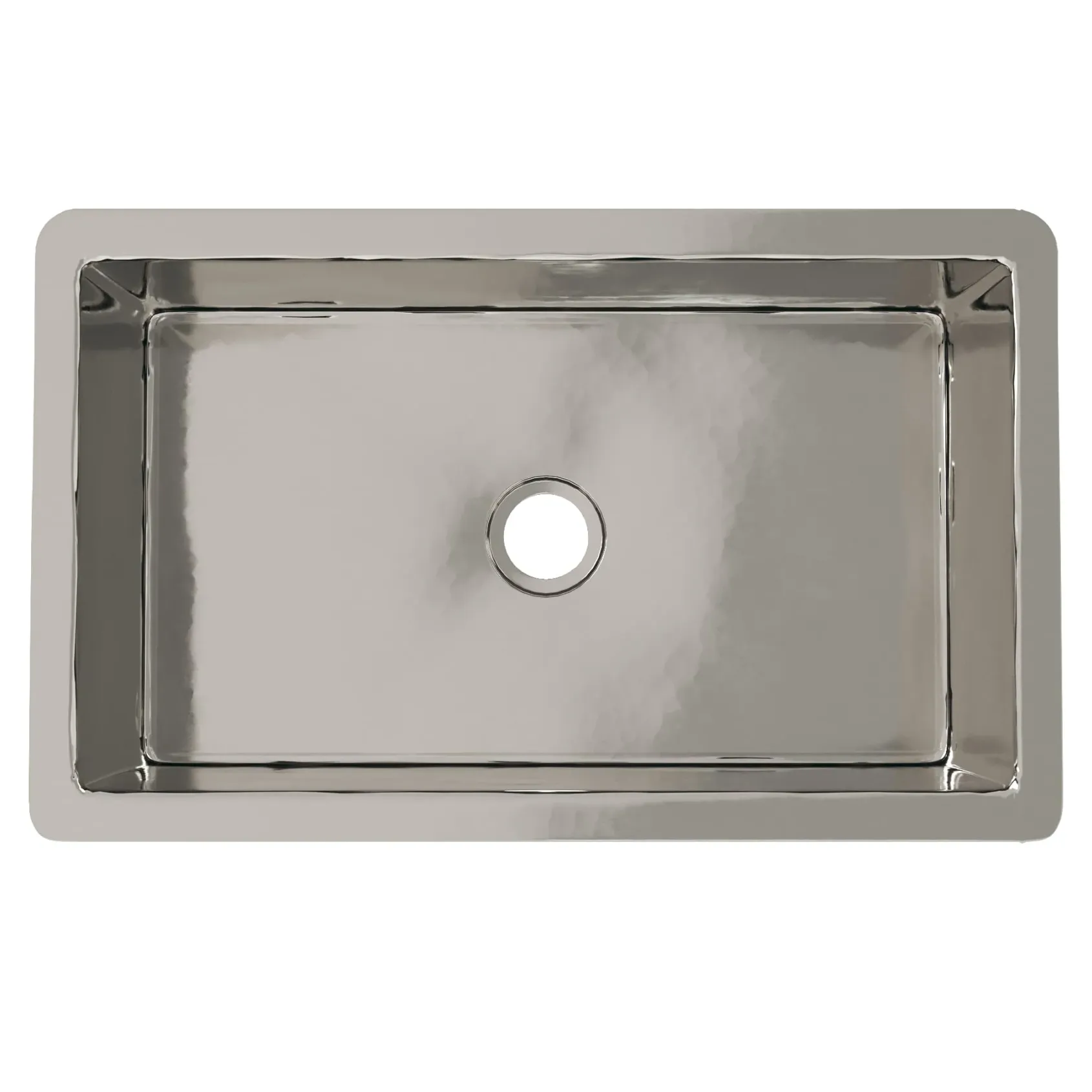 Native Trails Cocina 30" Undermount Copper Kitchen Sink, Polished Nickel, CPK893-F
