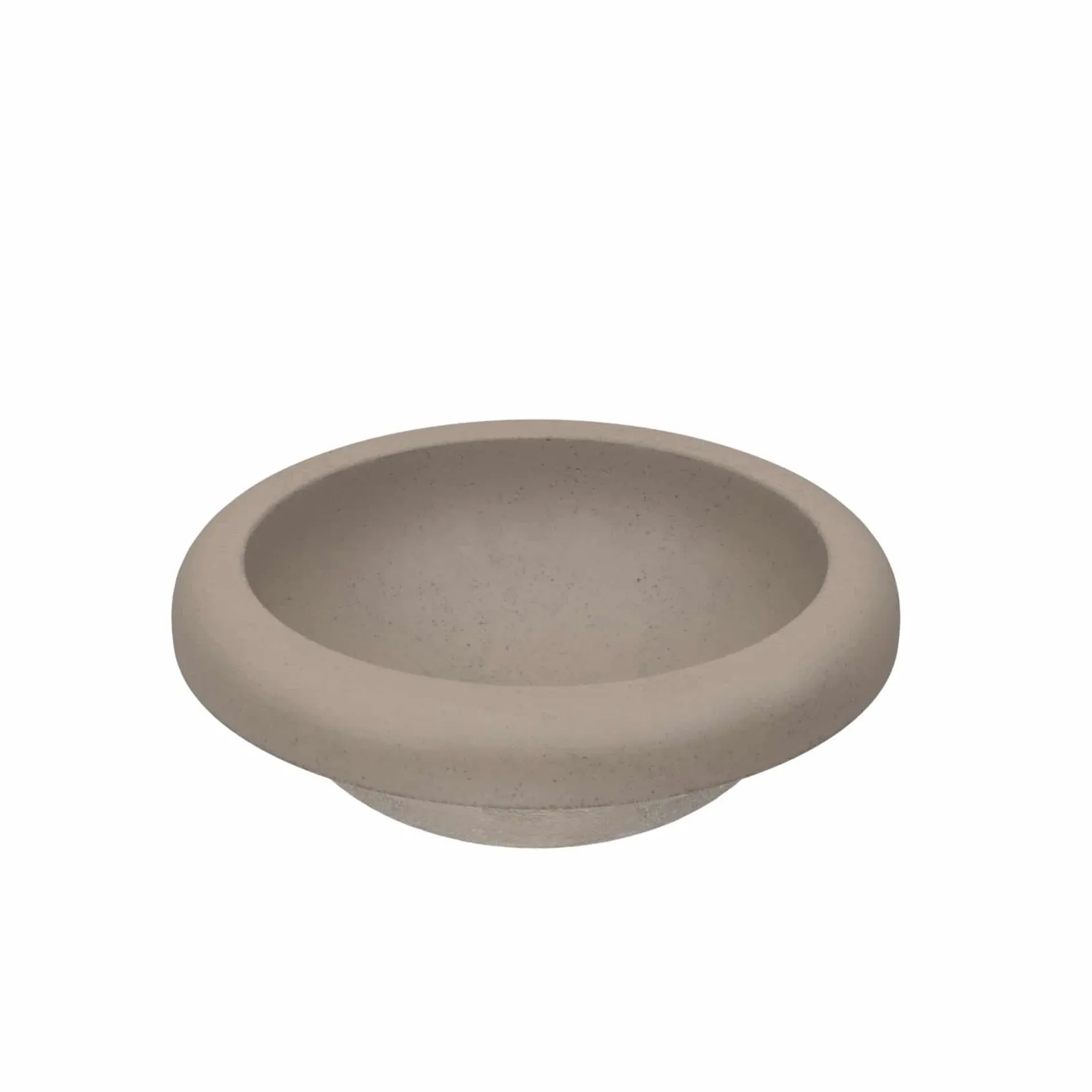 Native Trails Cuyama 21" Round NativeStone Concrete Bathroom Sink, Earth, NSL2115-E