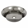 Native Trails Maestro 16.25" Round Vessel Nickel Bathroom Sink, Polished Nickel, CPS871