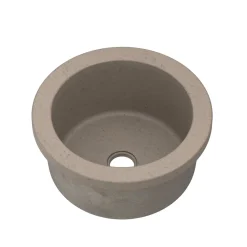 Native Trails Malibu 14" NativeStone Concrete Bar/Prep Sink, Earth, NSB1407-E