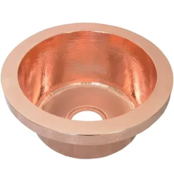 Native Trails Mojito 16" Copper Bar/Prep Sink, Polished Copper, CPS416