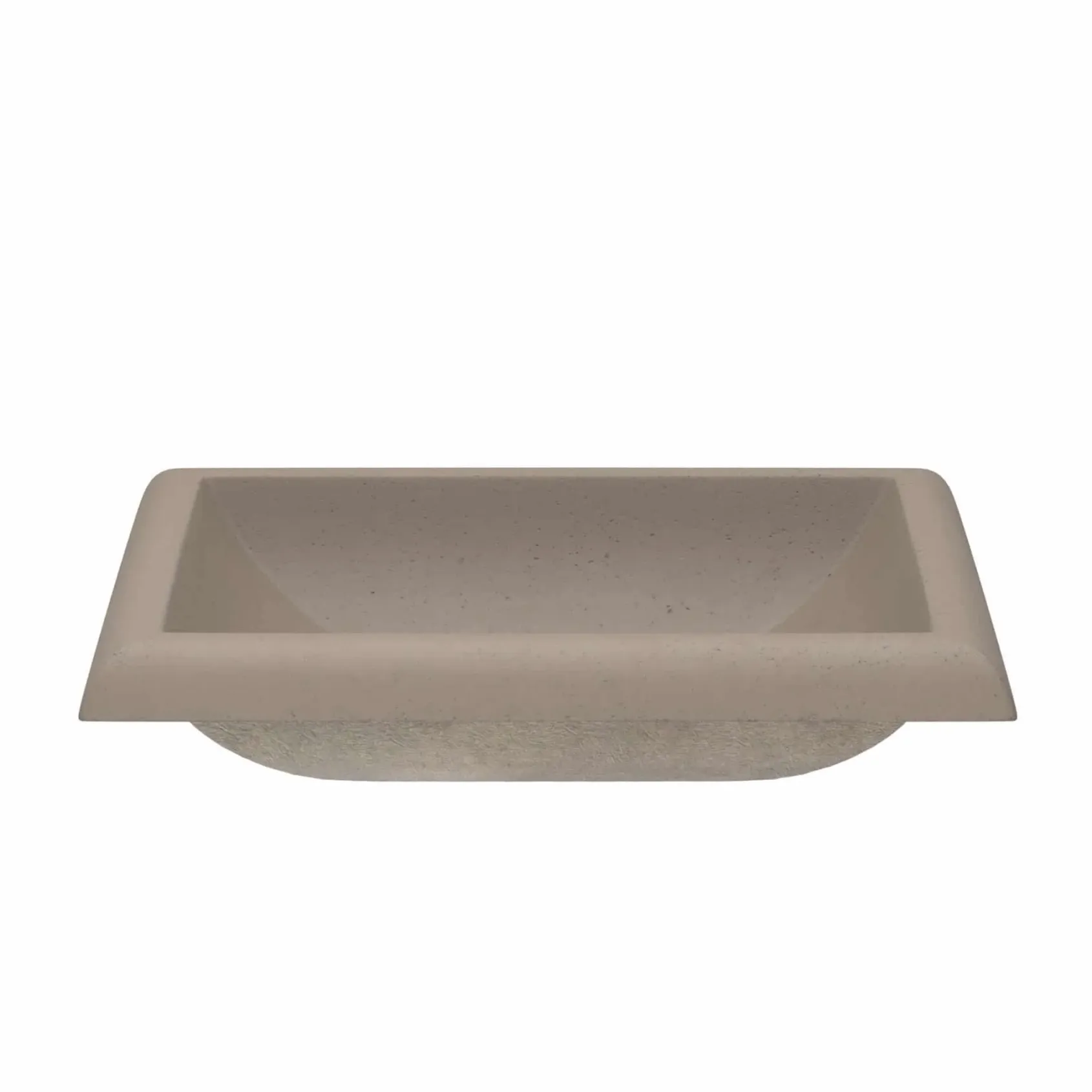 Native Trails Montecito 22" Rectangle NativeStone Concrete Bathroom Sink, Earth, NSL2216-E