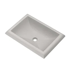 Native Trails Montecito 22" Rectangle NativeStone Concrete Bathroom Sink, Ash, NSL2216-A