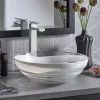 Native Trails Murano 16" Round Vessel Glass Bathroom Sink, Seaspray, MG1605-SY