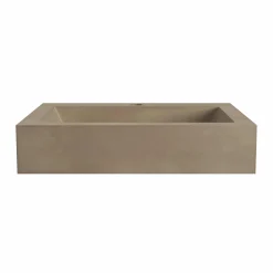 Native Trails Natoma 24" x 19" Rectangle Wall Mount NativeStone Concrete ADA Bathroom Sink, Sand, NSL2405-D
