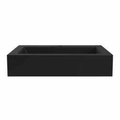 Native Trails Natoma 24" x 19" Rectangle Wall Mount NativeStone Concrete ADA Bathroom Sink, Charcoal, NSL2405-C