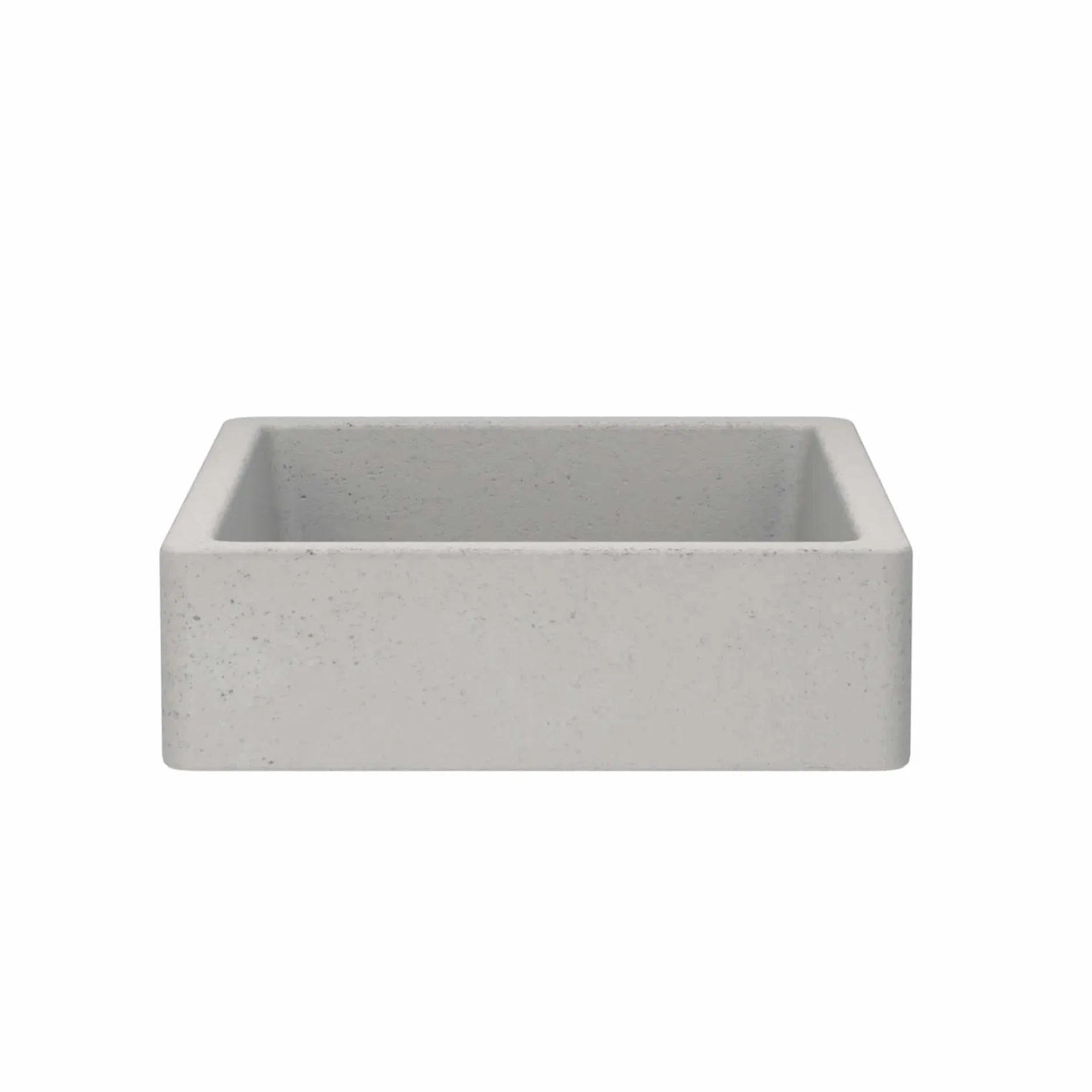 Native Trails Nipomo 20" Rectangle NativeStone Concrete Farmhouse Bathroom Sink, Ash, NSL1915-A