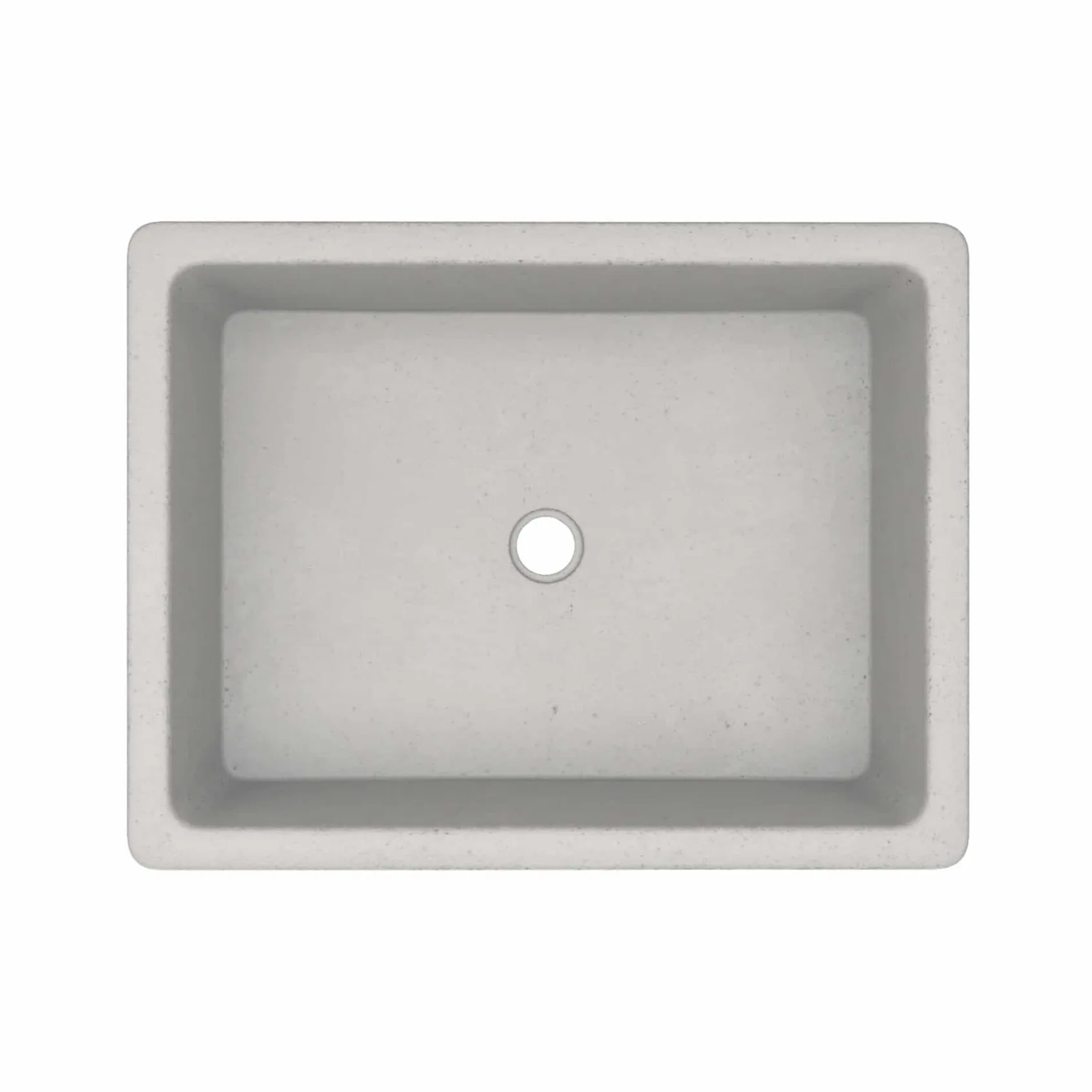Native Trails Nipomo 20" Rectangle NativeStone Concrete Farmhouse Bathroom Sink, Ash, NSL1915-A