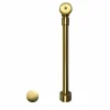 Native Trails Push to Seal Bath Waste & Overflow in Brushed Gold, DR290-BG