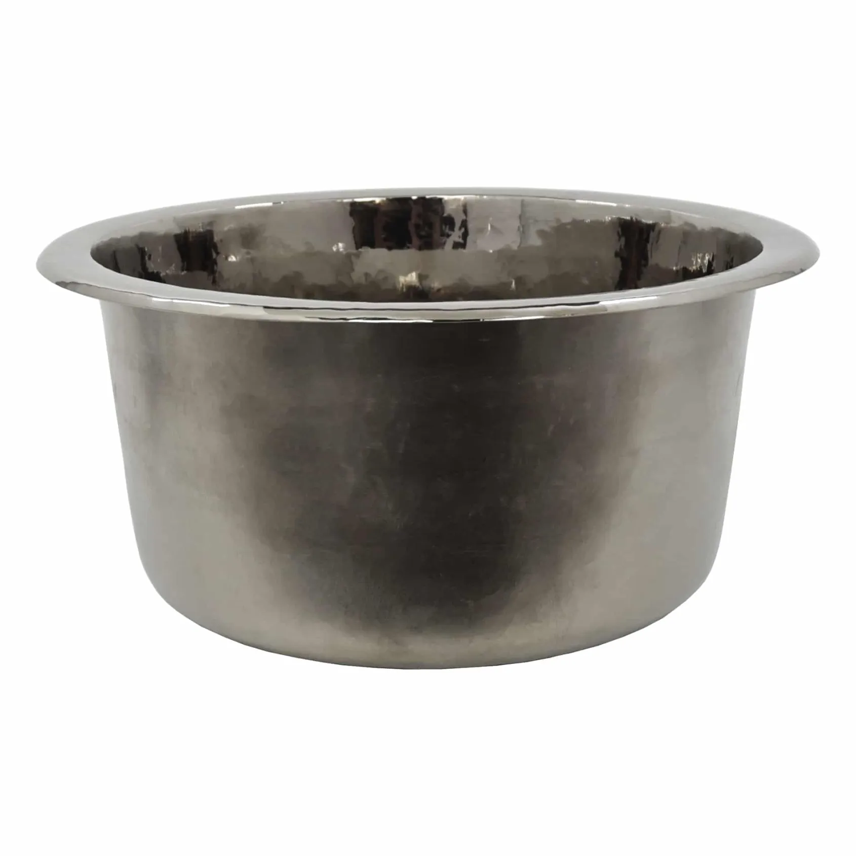 Native Trails Redondo Chico 15" Round Nickel Bar/Prep Sink, Polished Nickel, CPS860-F