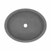 Native Trails Tolosa 19" Oval NativeStone Concrete Bathroom Sink, Slate, NSL1916-S