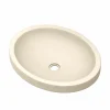 Native Trails Tolosa 19" x 16" Oval NativeStone Concrete ADA Bathroom Sink, Sand, NSL1916-D