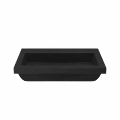 Native Trails Trough 3019 30" x 19" Rectangle Drop In NativeStone Concrete ADA Bathroom Sink, Charcoal, NSL3019-CX